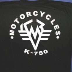 T-shirt black K 750, size S