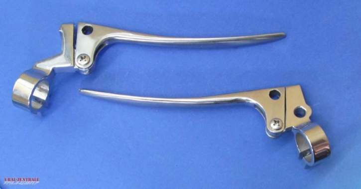 Clutch and brake lever set stainless steel, pair