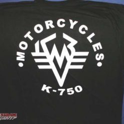T-shirt black K 750, size XS