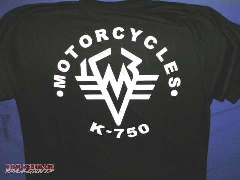 T-shirt black K 750, size XS