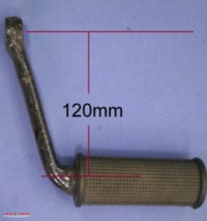 Footrest with rubber, long (120 mm)