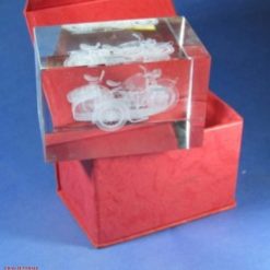 M72 lasered in glass block