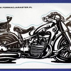 BMW R12 caricature sticker black