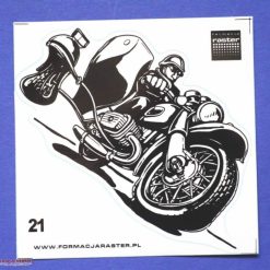 Dnepr caricature sticker black