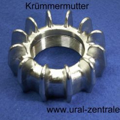 Exhaust downpipe flange crown nut stainless