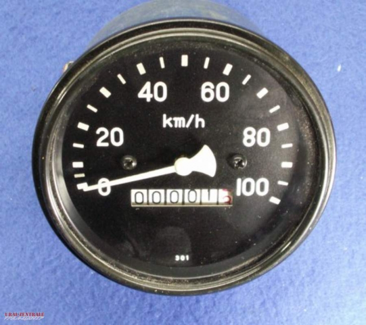 Tacho 100 km/h 85mm Lochdurchmesser gerader Abgang