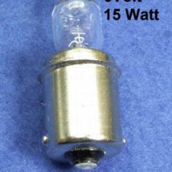 Halogen bulb 6V/15W with socket BA15S
