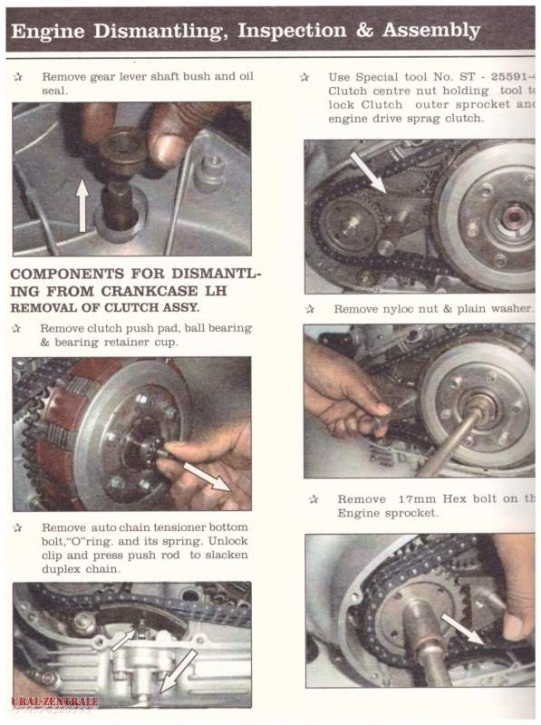 Repair instructions Royal Enfield Classic 350 & 500cc
