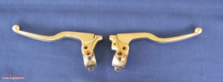 Kupplungs- und Bremshebelsatz Messing Set Enfield