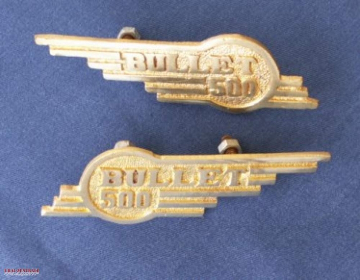 Brass emblem set »Bullet 500«