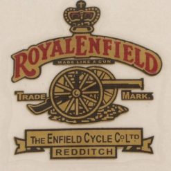 Sticker »Royal Enfield  Made like a Gun« 60 x 60mm