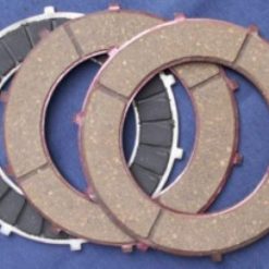 Clutch plate set, three-piece