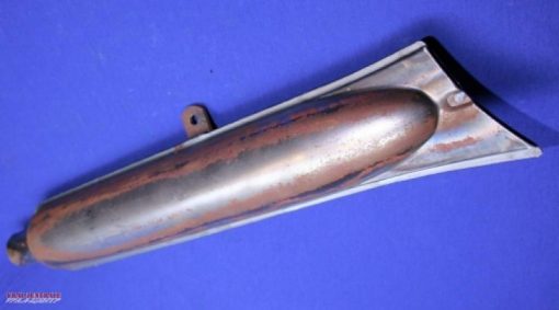 Exhaust muffler fishtail left