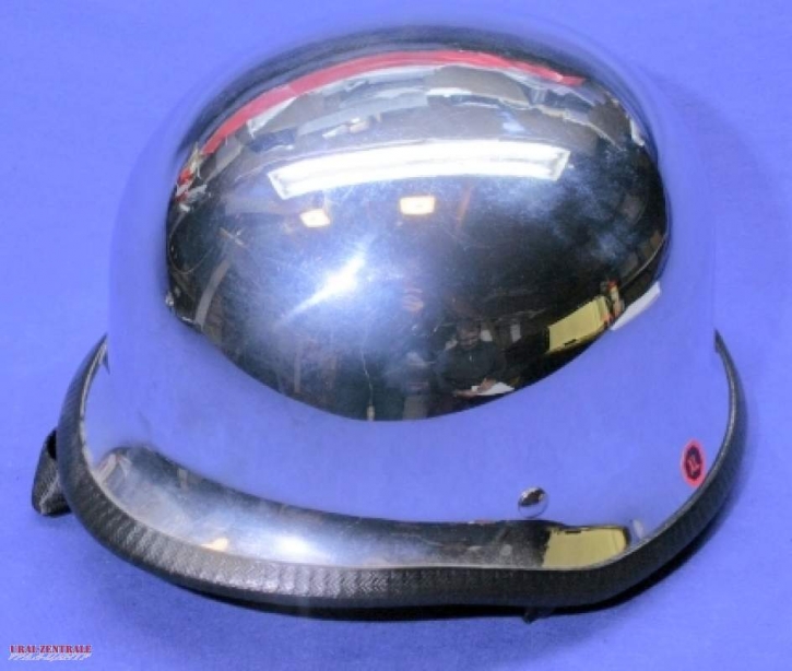Steel helmet L, chrome-plated