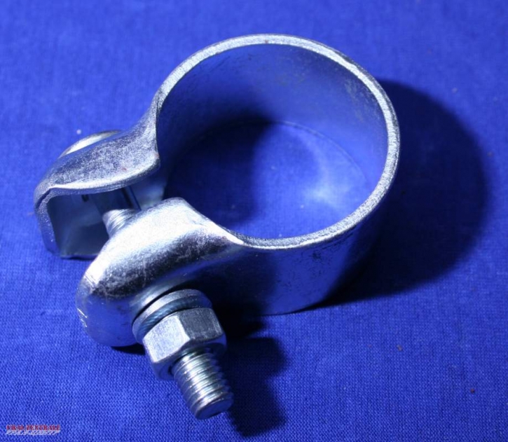 Clamp downpipe / muffler, for fishtail and trumpetstyle UralZentrale