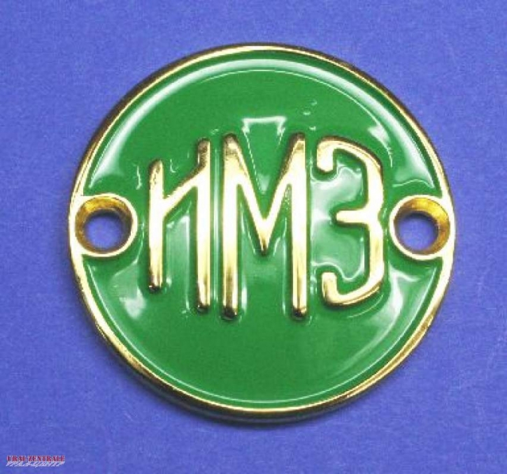 Fuel tank emblem KMZ gold / green