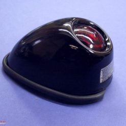 M72 tail light black, with brake light and license plate illumin