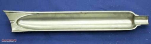 Fish tail half-liner left outside