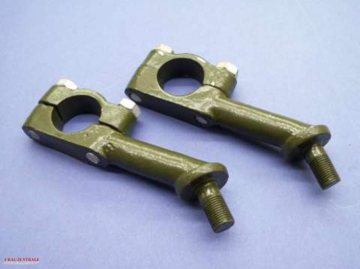 Handlebar brackets green, 1 pair