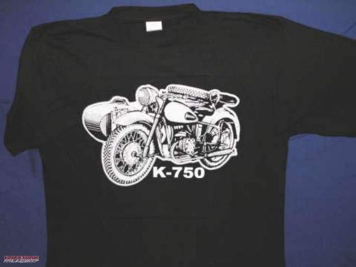 T-shirt black K 750, size M