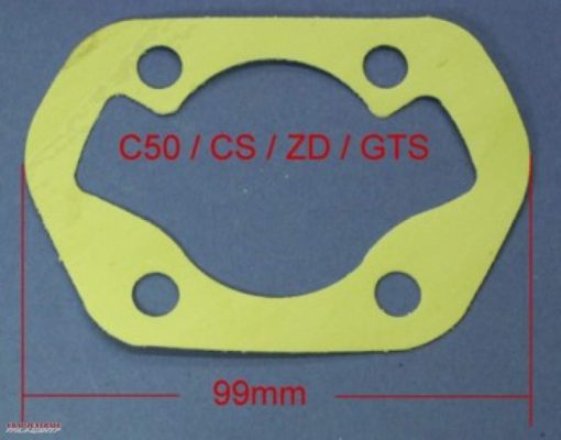 Cylinder base gasket for Zündapp C / ZD / GTS /KS 50 models
